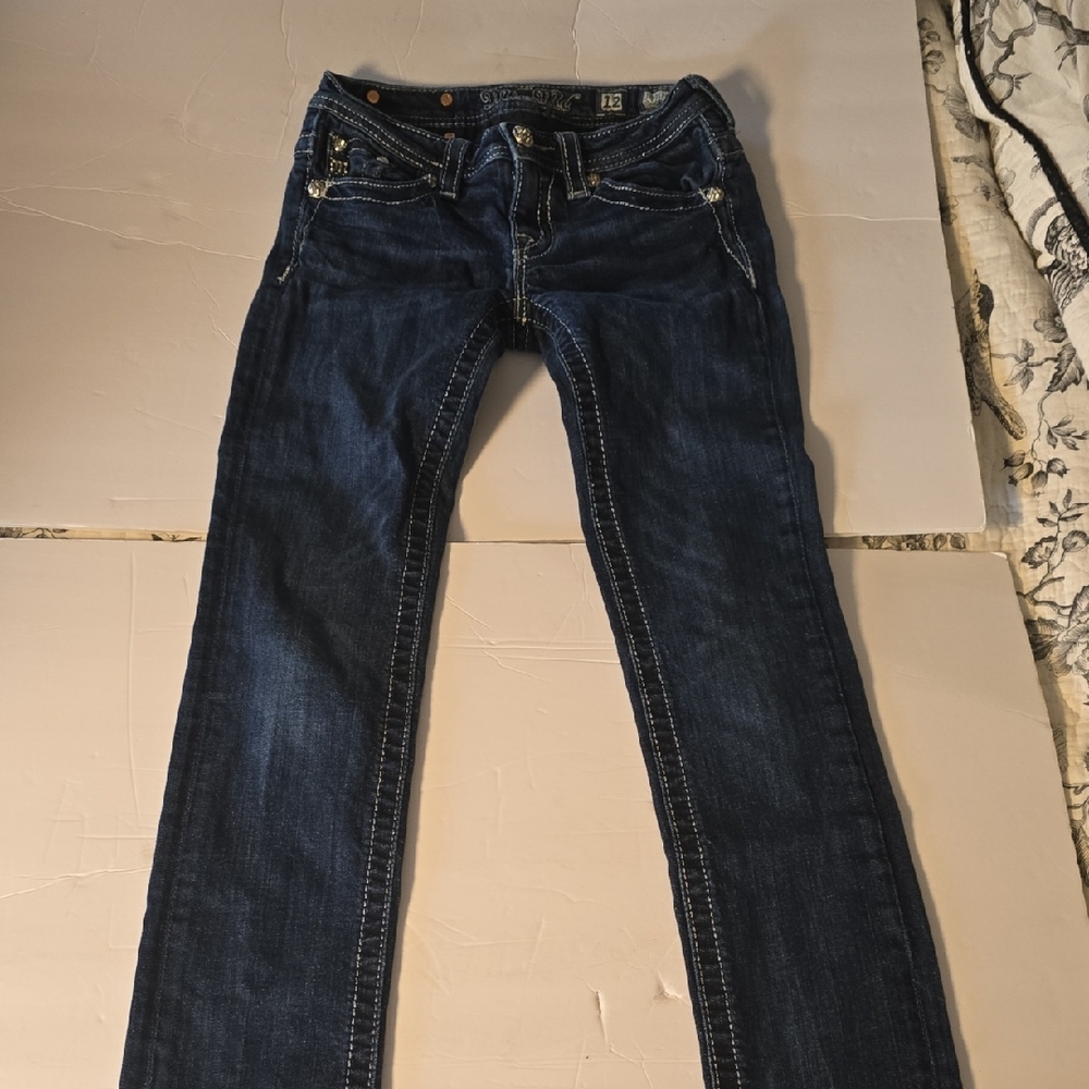 Girl's Miss Me Blue Jeans Size 12 Skinny